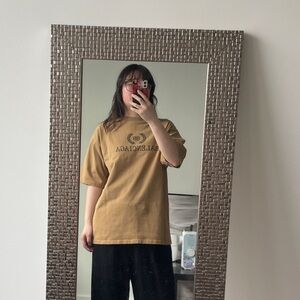 Balenciaga Oversized Tan Short Tee Shirt